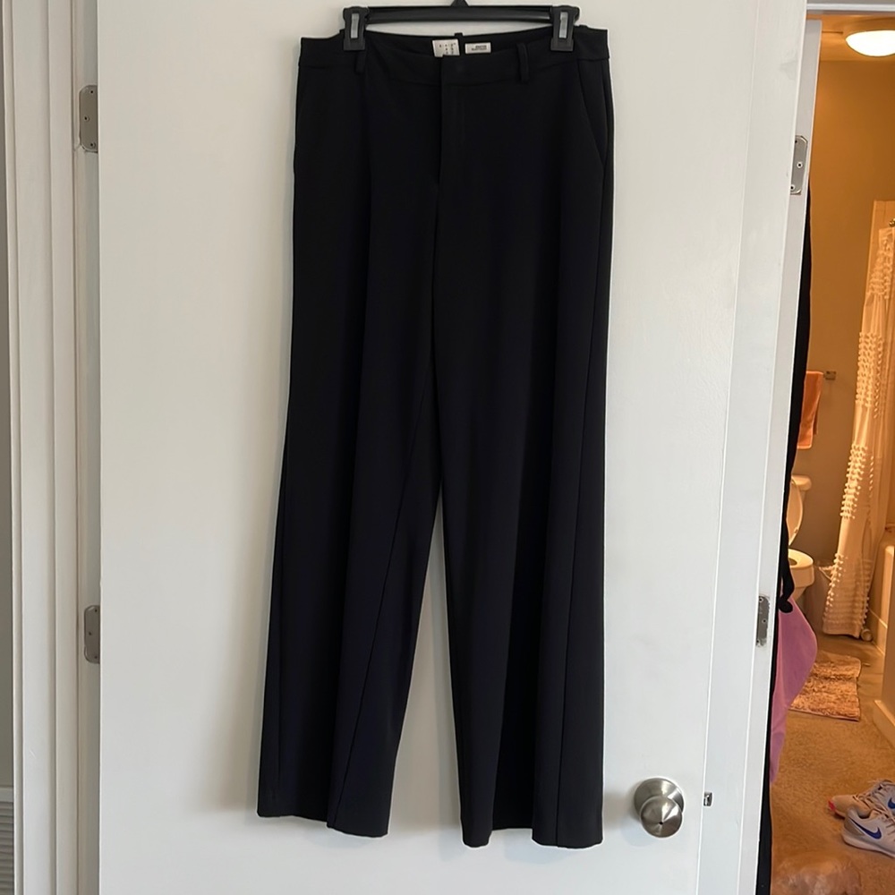 Black wide leg trouser